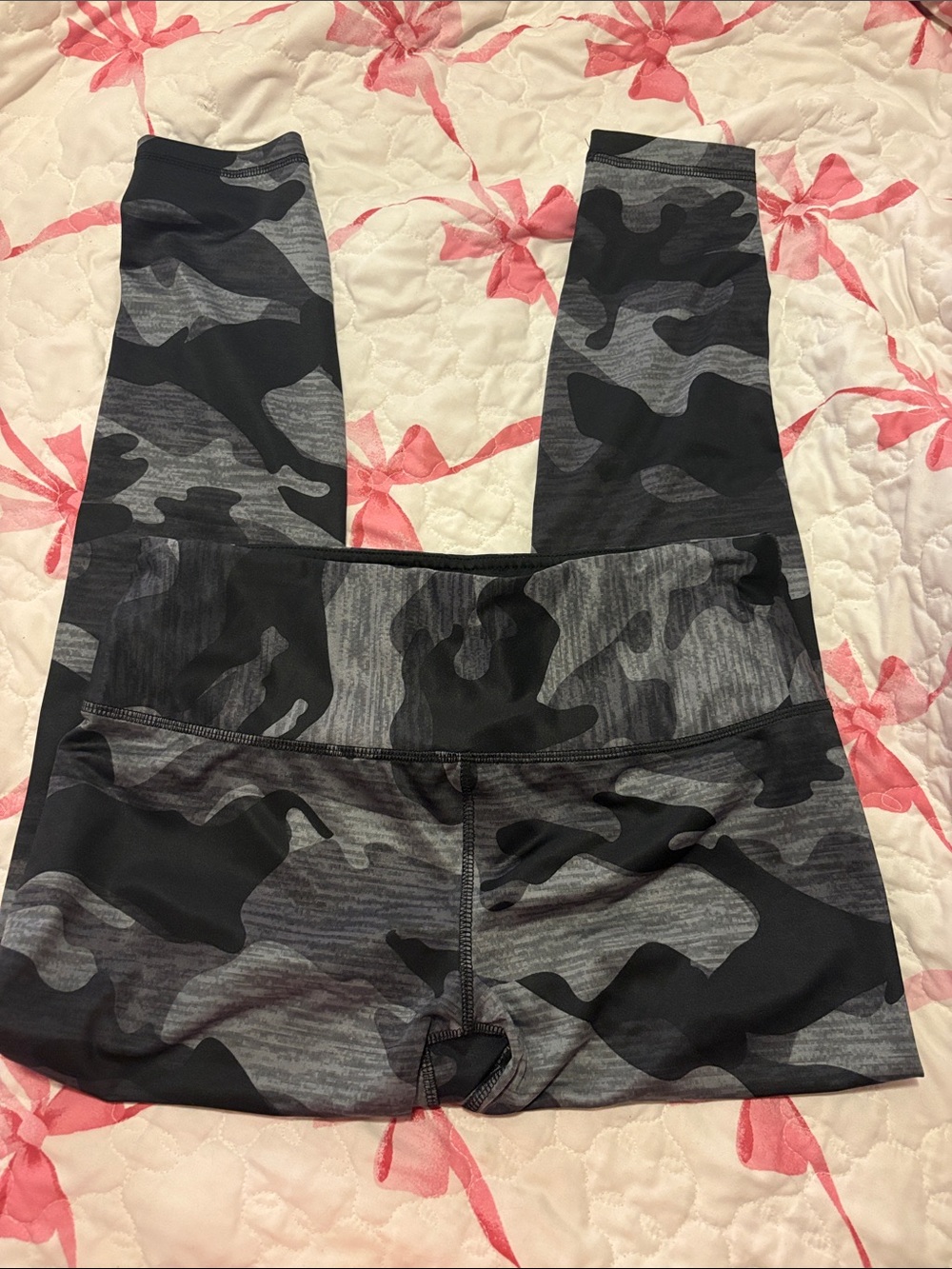 RBX Women's Black & Gray Camo Leggings